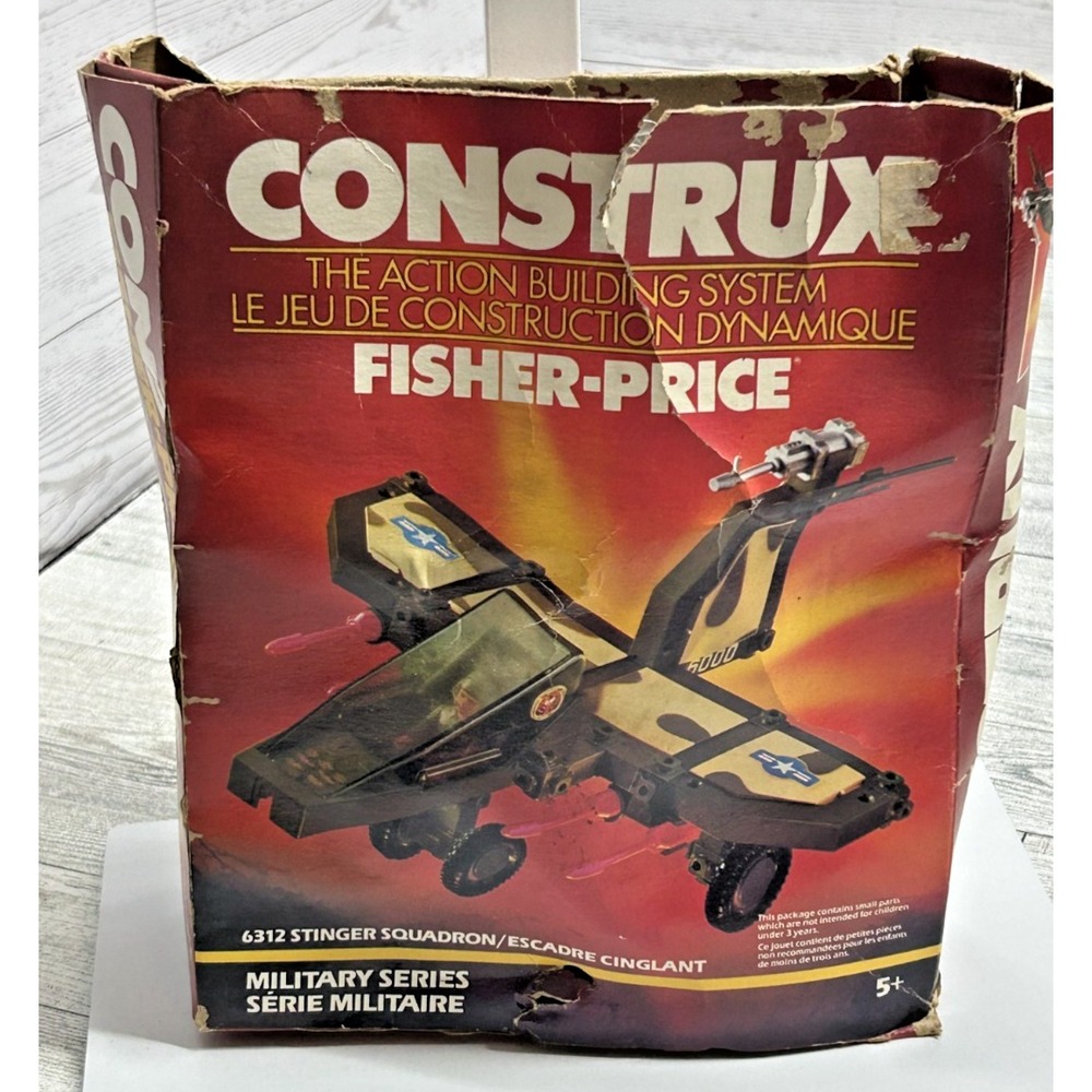 Vintage 1986 Fisher‎ Price Construx 6312 Military Series Set Stinger Squadron